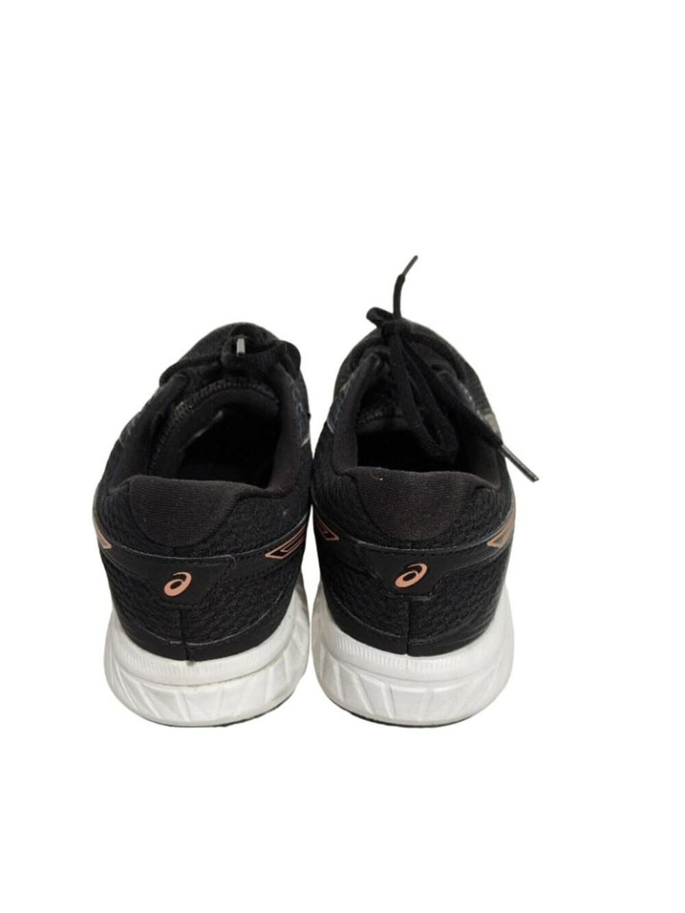 Asics Contend 6 Sneakers Women Size 9 Black Rose Gold Everyday Comfort 1012A570 - Picture 4 of 9